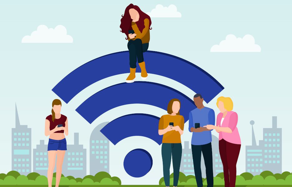 WiFi 6 atende a concentração de pessoas/Crédito: Freepik WiFi 6 atende a concentração de pessoas/Crédito: Freepik