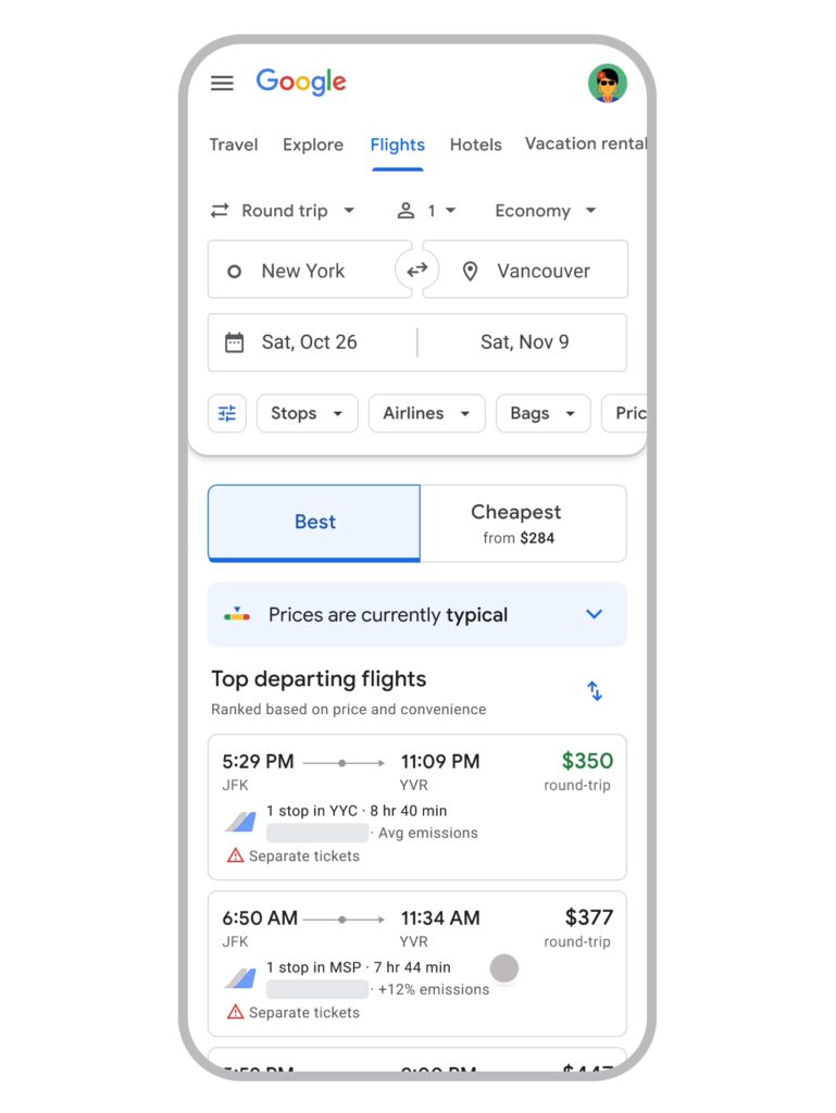 Google Flights passa a mostrar voos ainda mais baratos