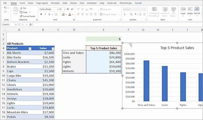 O Excel permite analisar dados com mais facilidade no Office 2024. (Imagem: Microsoft/Divulgação)