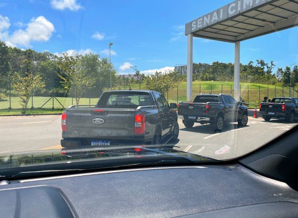 Nossa chegada ao centro de desenvolvimento da Ford em Camaçari após 66km de estrada.