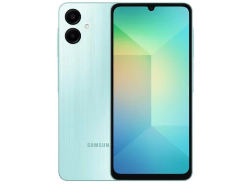 O Galaxy A06 4G. (Imagem: Samsung/Divulgação)