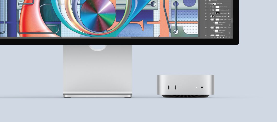 Mac mini M4 está menor, mas isso não refletiu em perda de entradas (Imagem: Divulgação/Apple)