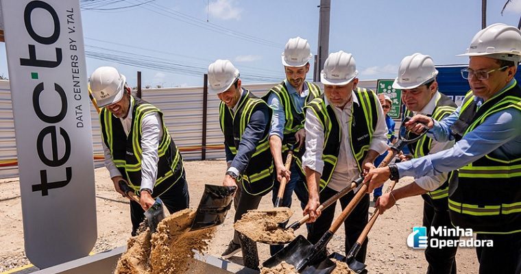 Início das obras do novo data center da V.Tal em Fortaleza.