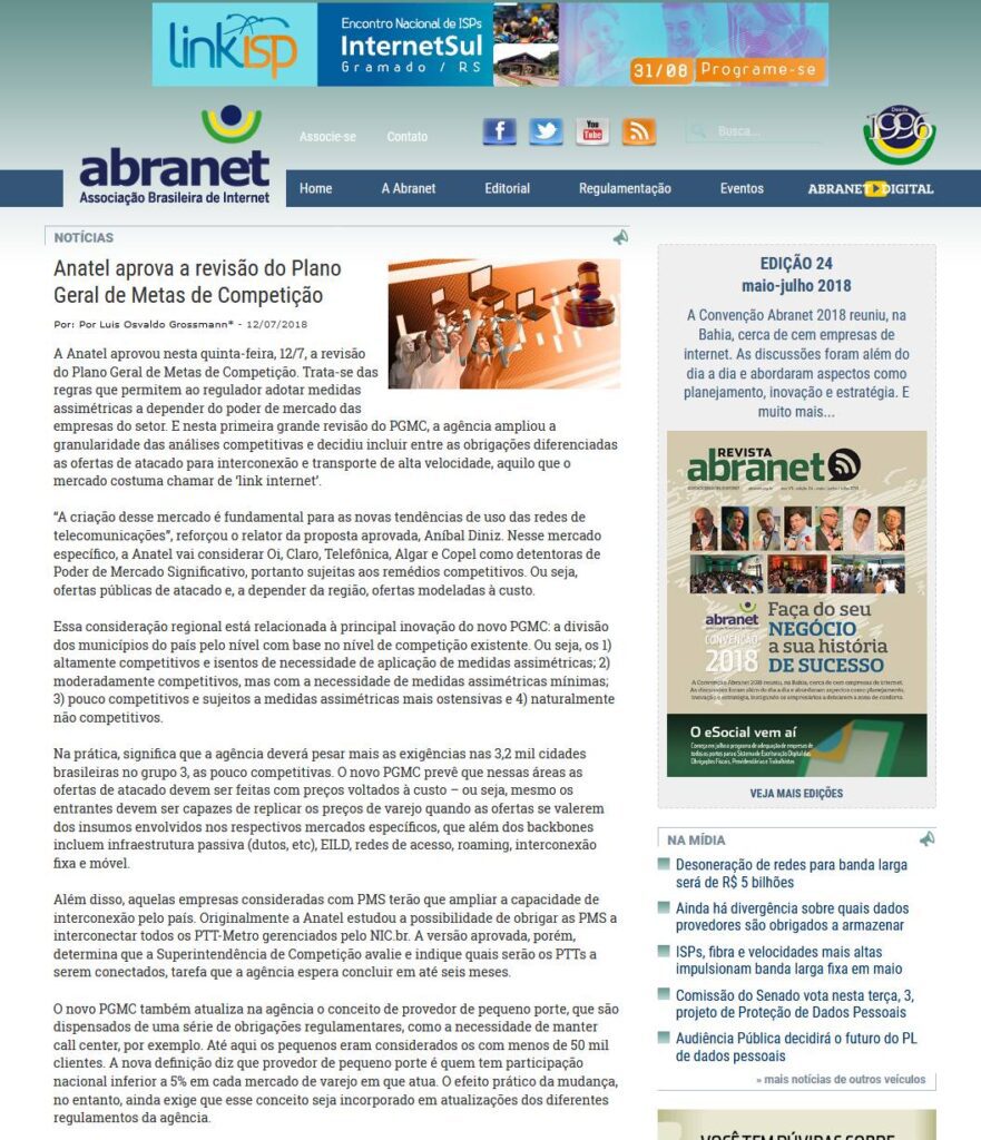 Oi: relator na Anatel aprova entrega de ações a credores