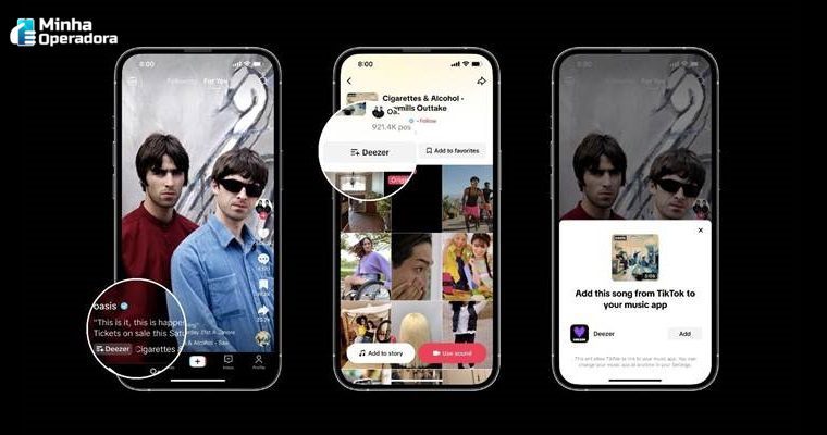 TikTok troca serviço de streaming de música próprio pela Deezer