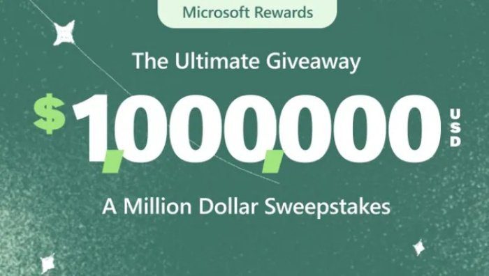 Algum usuário do Microsoft Rewards ficará milionário em 2025. (Imagem: Windows Central/Reprodução)