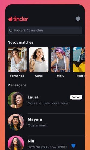 O Tinder é o mais popular entre os apps de relacionamento. (Fonte: Tinder/Divulgação)
