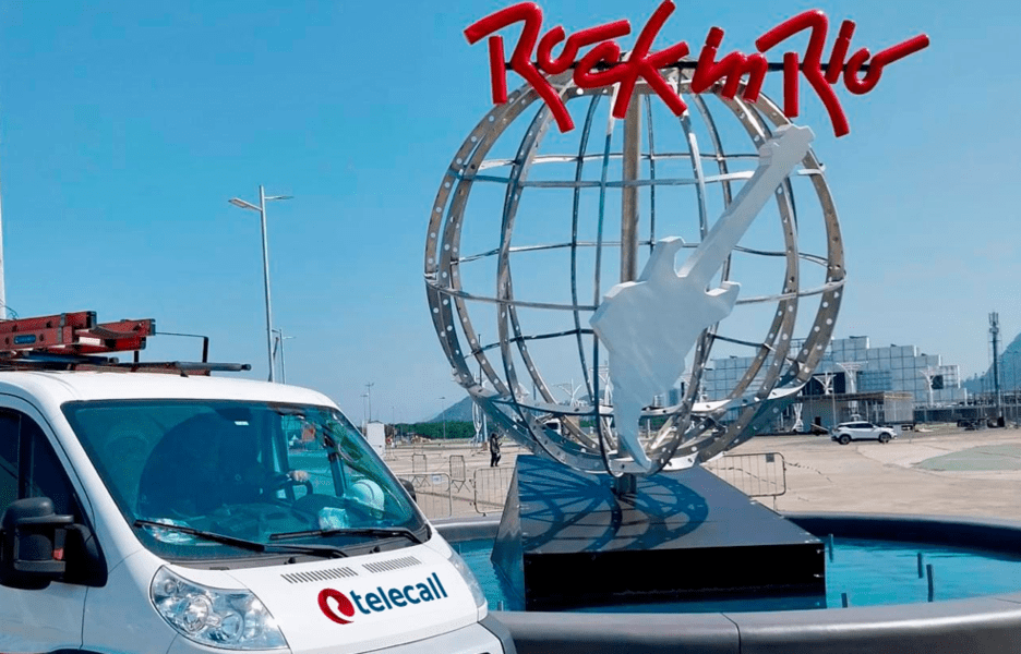 A Telecall será responsável pela infraestrutura de fibra óptica do Rock in Rio 2024