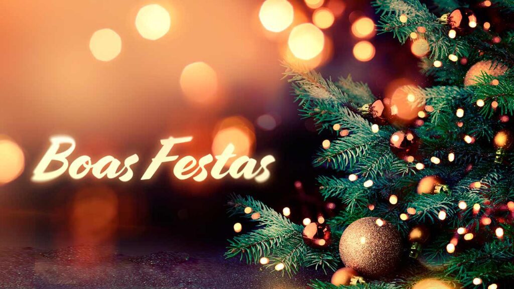 Boas festas! Voltamos em 13 de janeiro