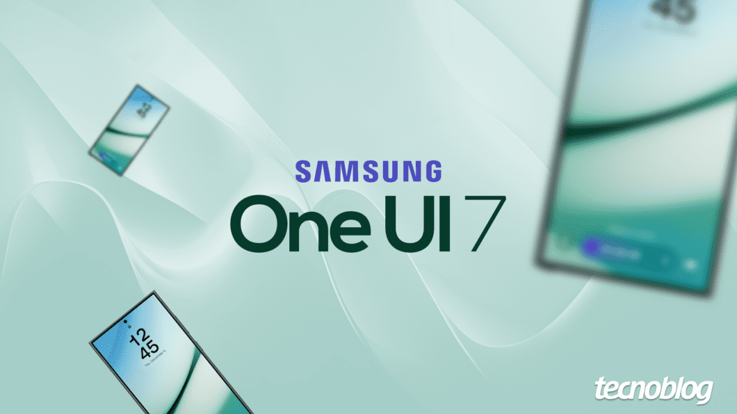 Ilustração da Interface Samsung One UI 7