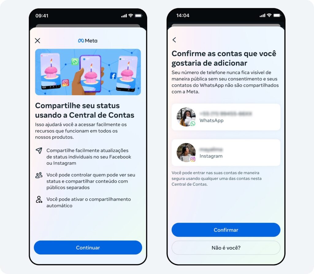 WhatsApp é unificado com Instagram e Facebook e posts podem ser feitos de uma vez só