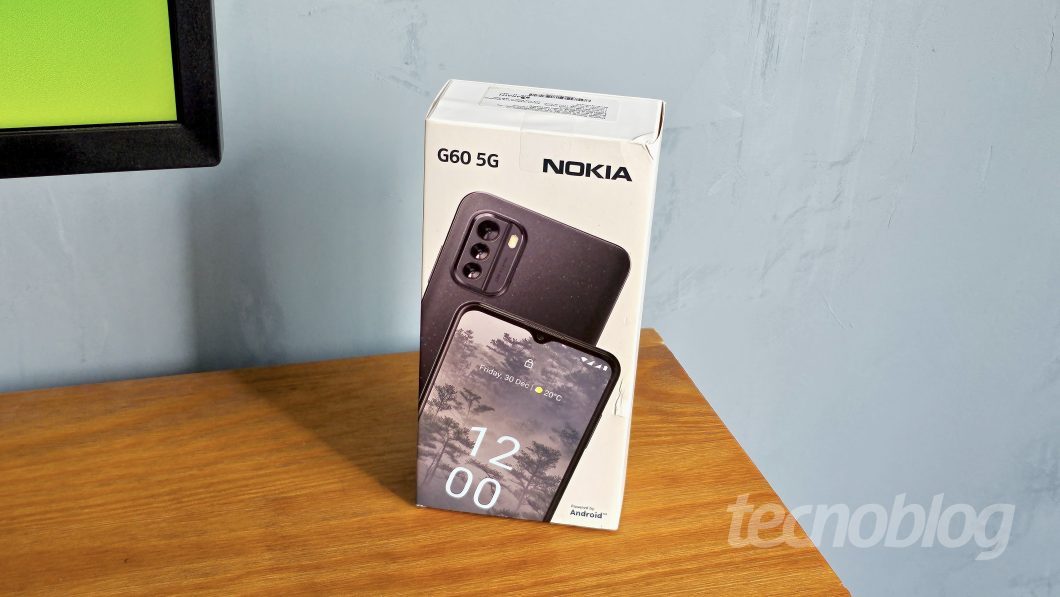 Celular Nokia G60 5G feito pela HMD