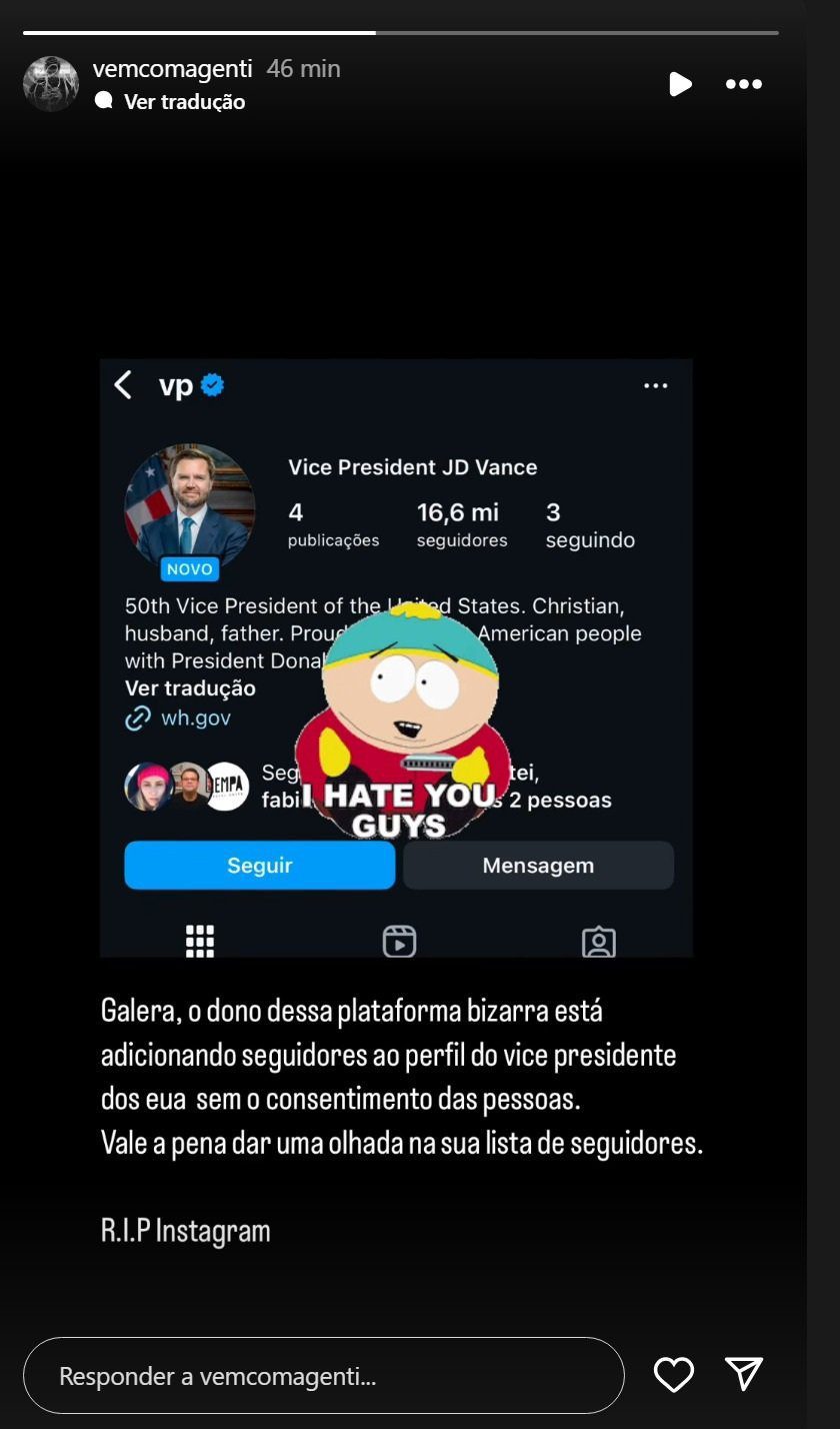 Fonte: @vemcomagenti