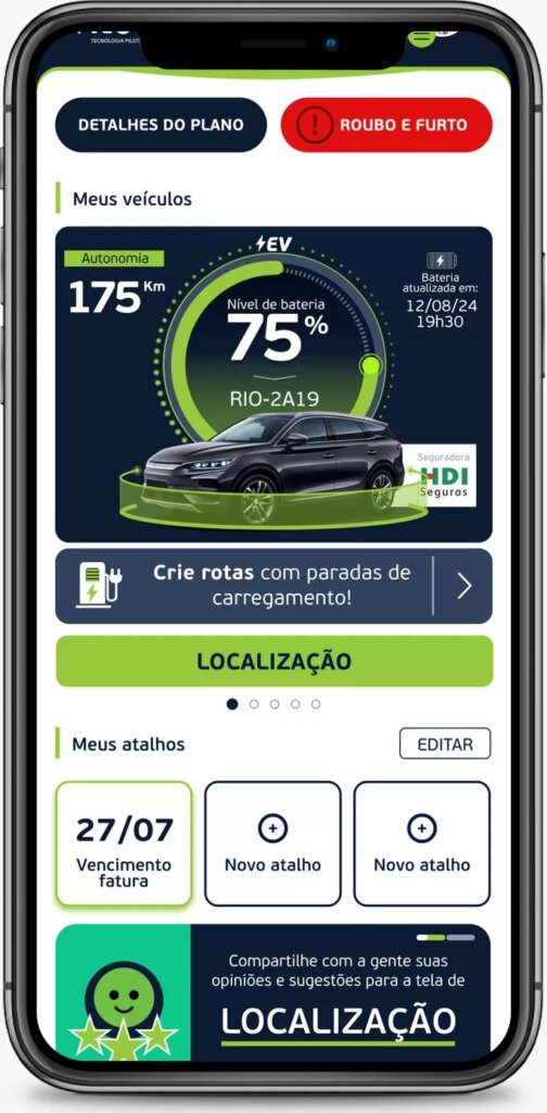 Ituran Brasil lança solução para motoristas de carros elétricos com trajetos inteligente aos pontos de recarga