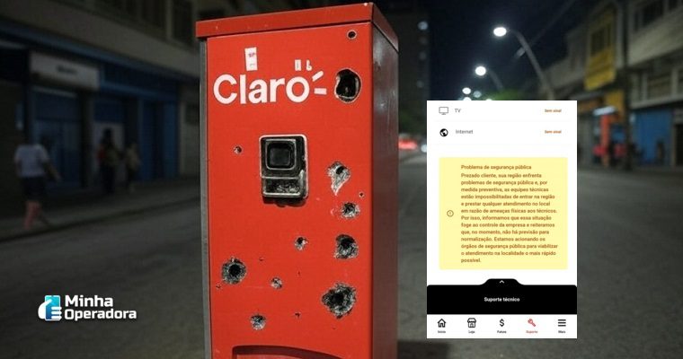 Violência impede reparo e Claro suspende internet em bairros da Zona Norte do Rio