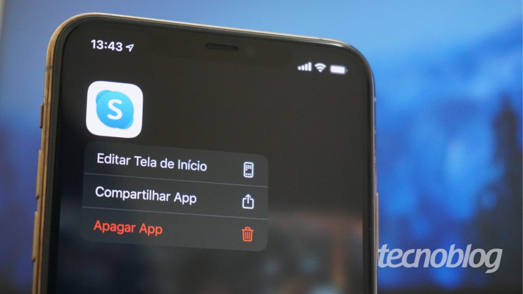 Aplicativo do Skype no iPhone (Imagem: André Fogaça/Tecnoblog)