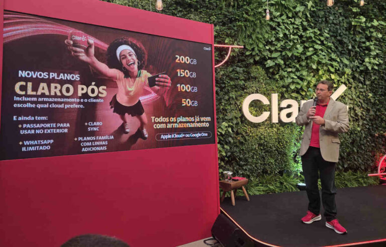 Claro integra iCloud e Google One ao pós-pago e lança fibra de até 10 Gbps com Wi-Fi 7