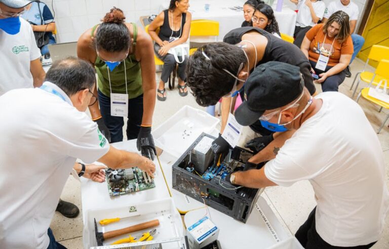 Projetos apoiados pela EAF realiza gestão de 38 toneladas de resíduos eletrônicos no Nordeste