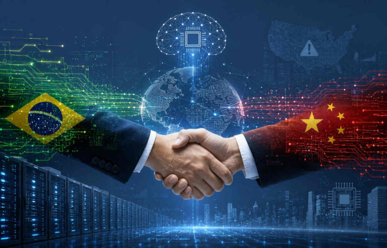 China critica ameaça de sanções dos EUA à IA e busca ampliar cooperação tecnológica com o Brasil
